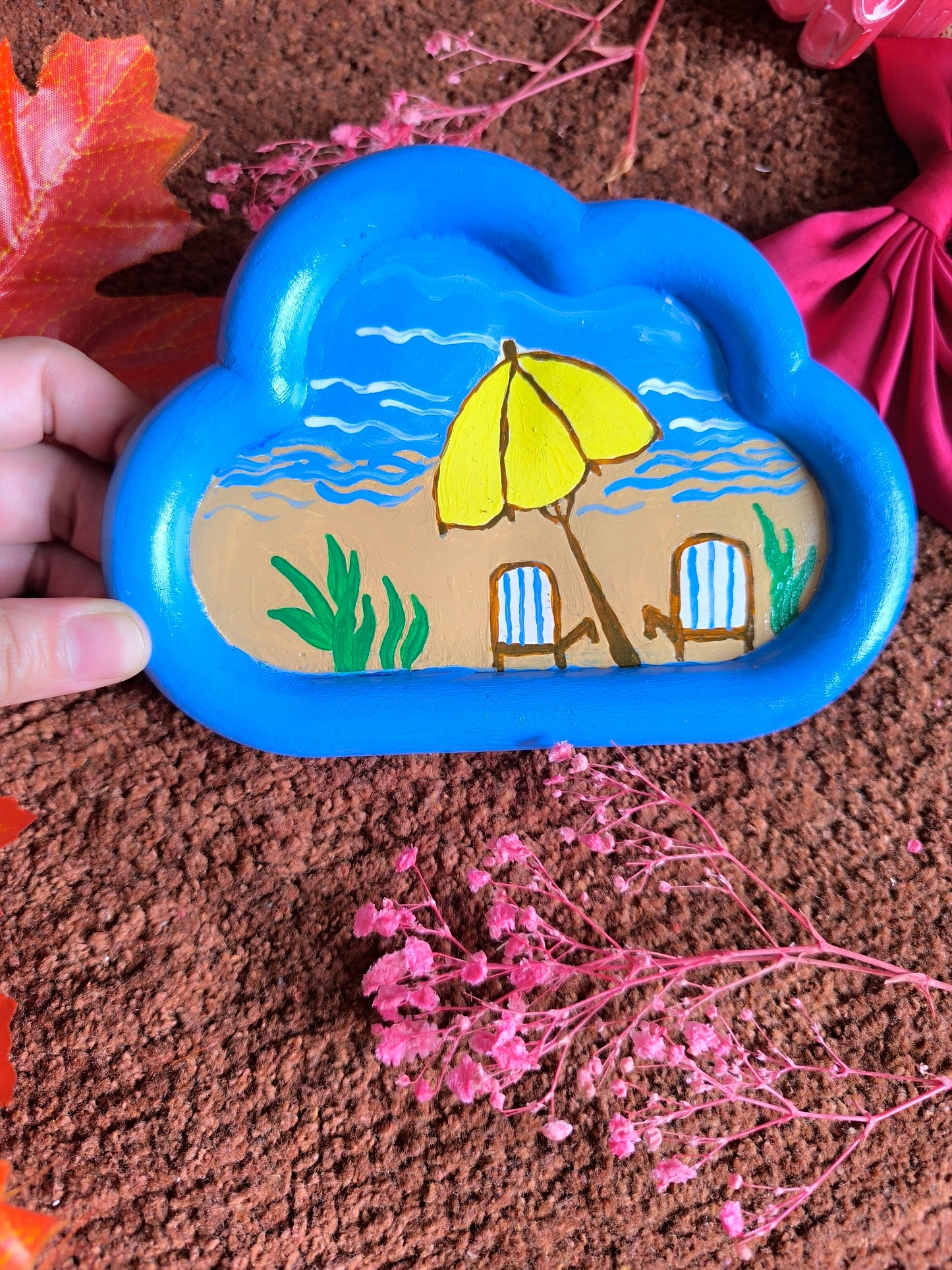 Beach theme cloud tray🏖️