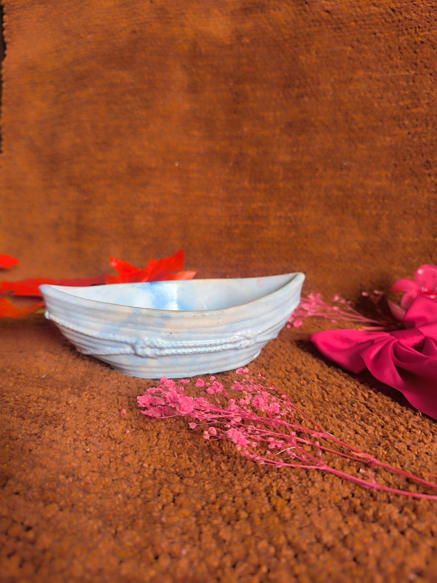 Marble sky blue boat ⛵