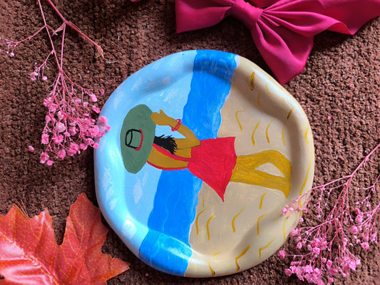 Beach girl tray⛱️