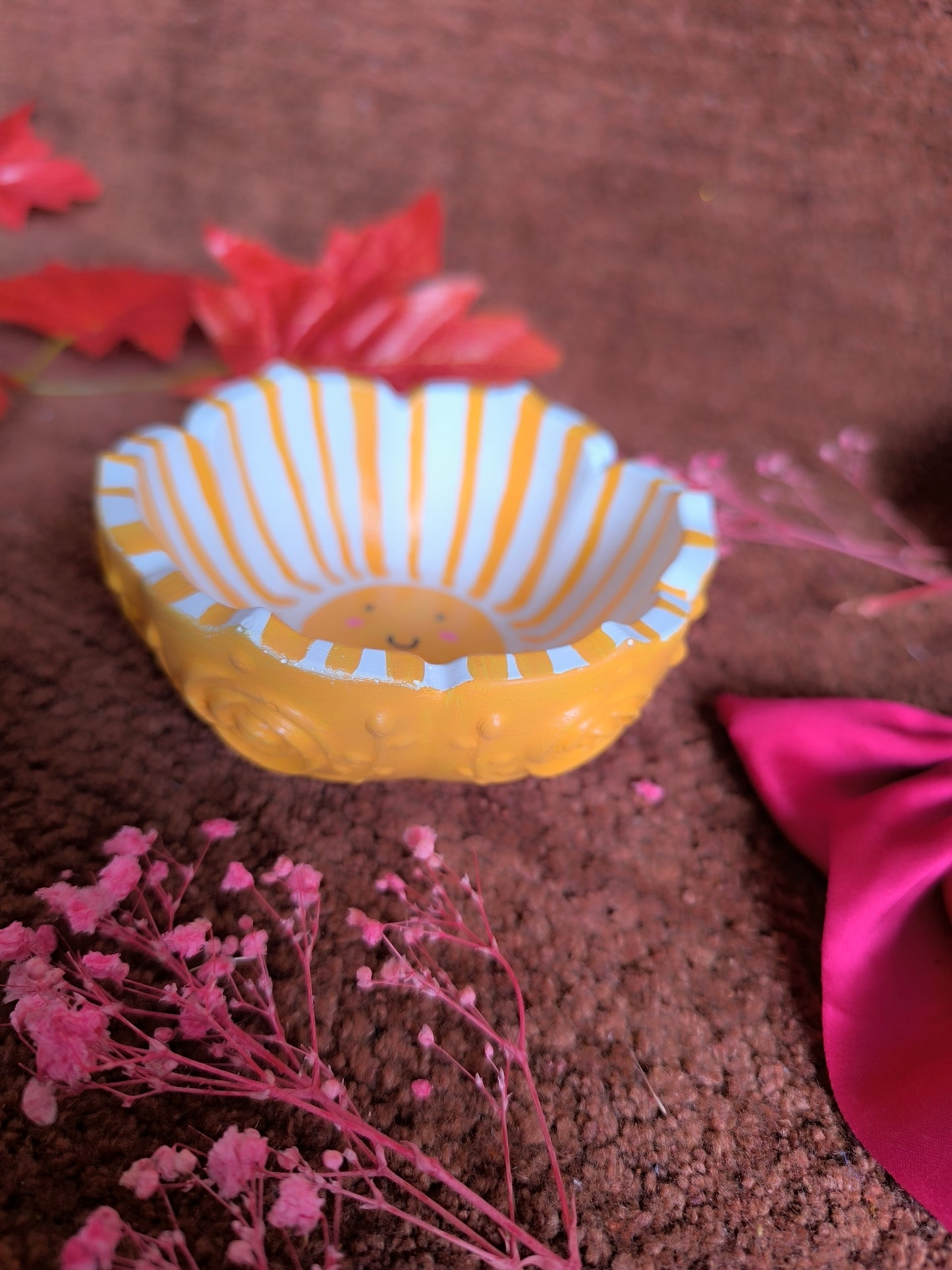 Sunshine smiley rose bowl🌹