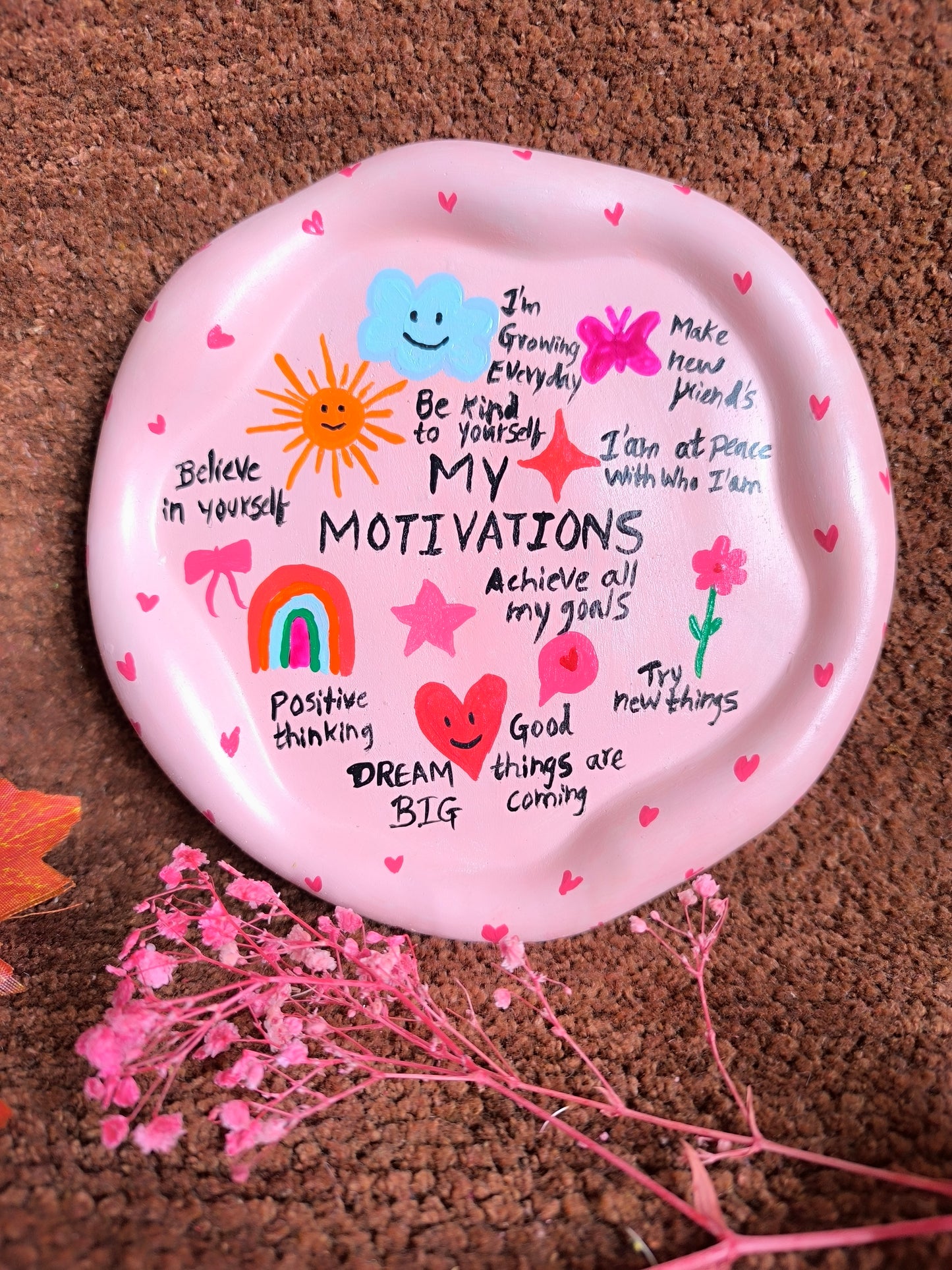 Handmade motivational tray💯