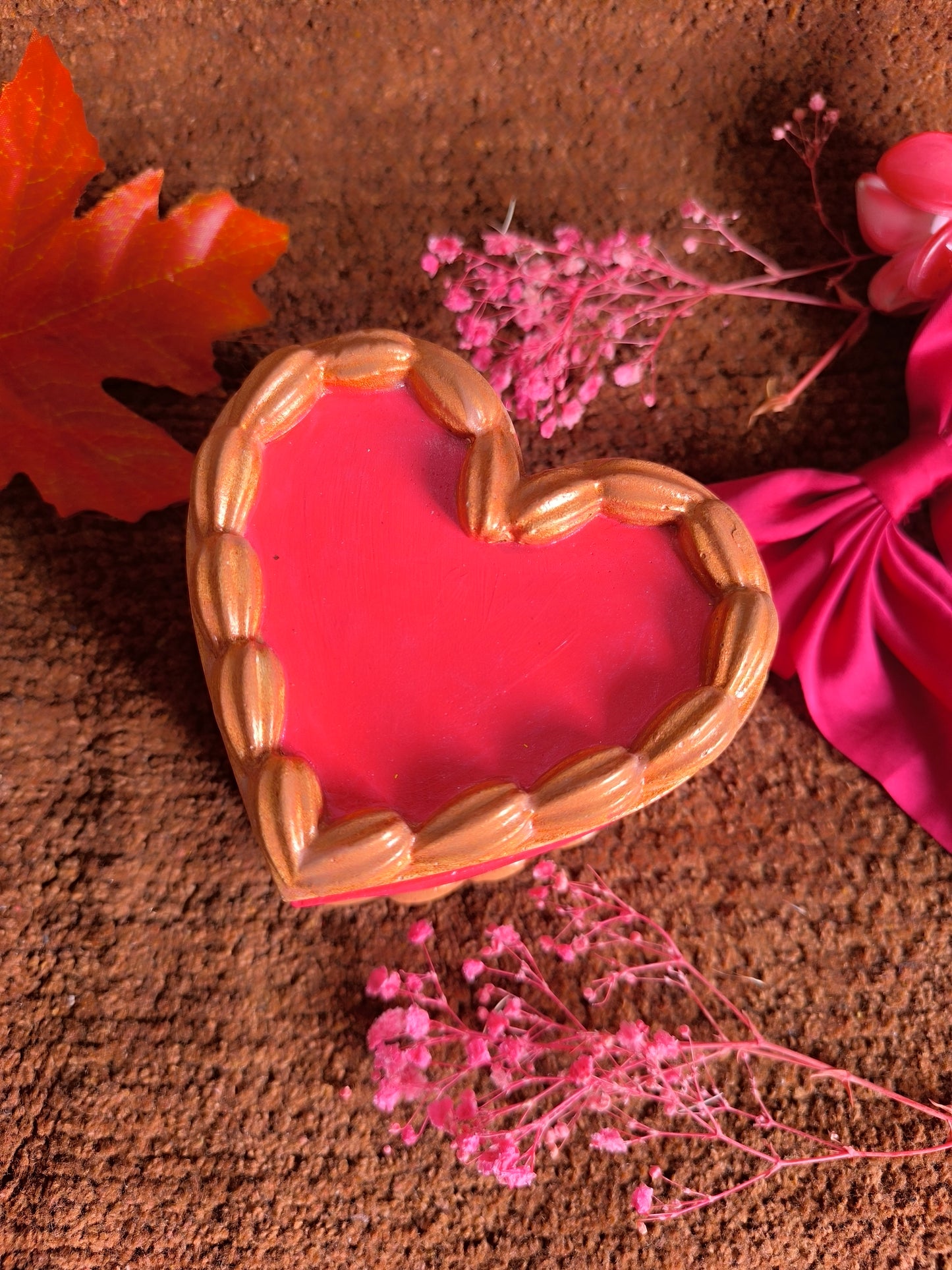 Copper Red heart box♥️