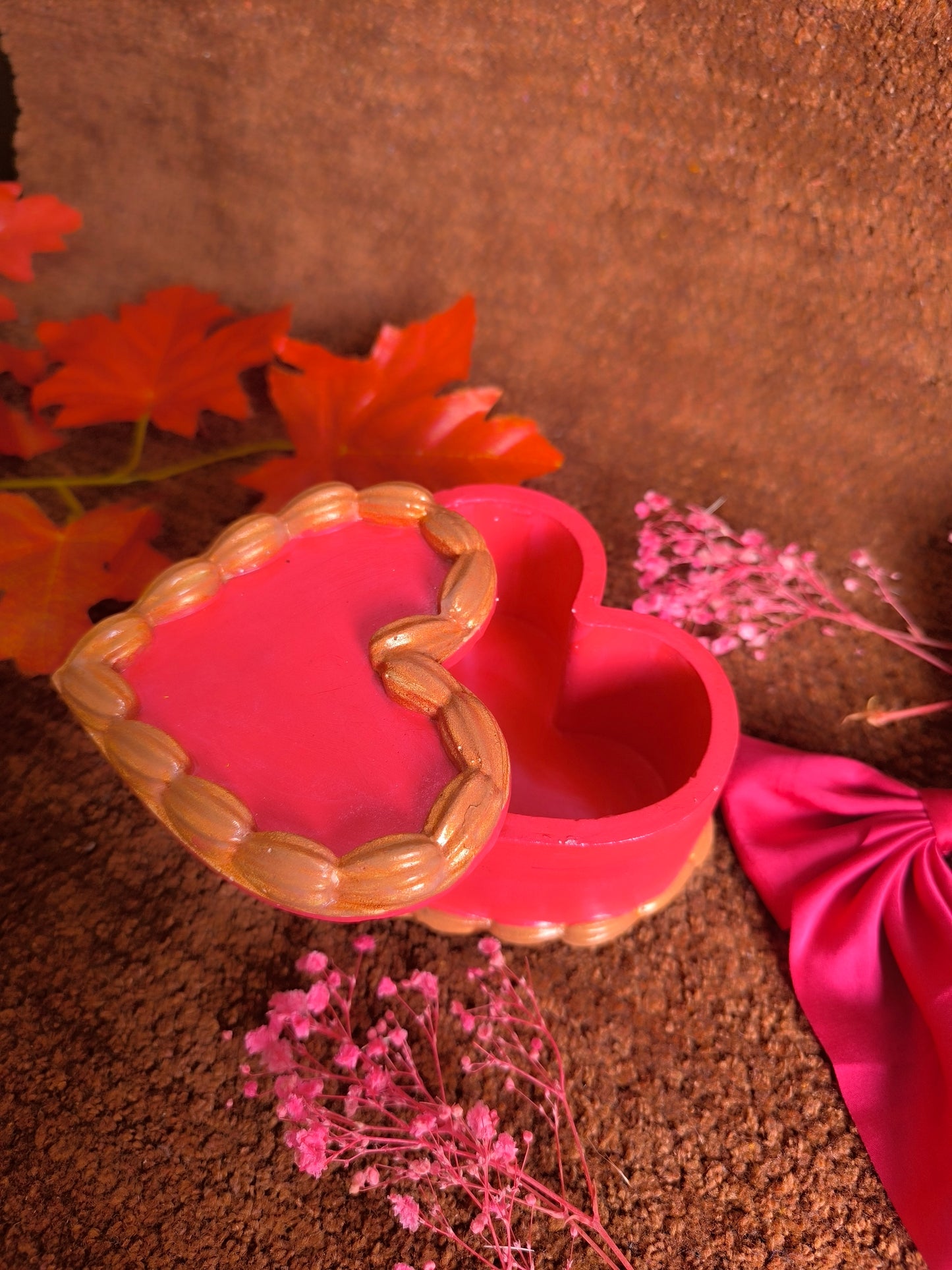 Copper Red heart box♥️