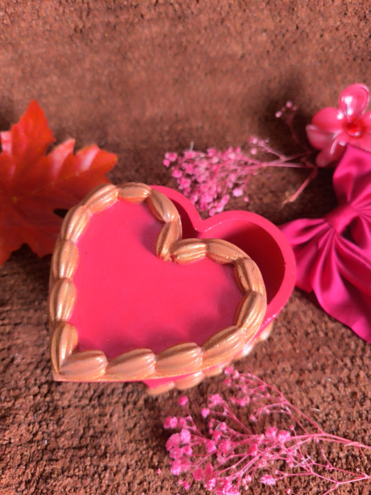 Copper Red heart box♥️