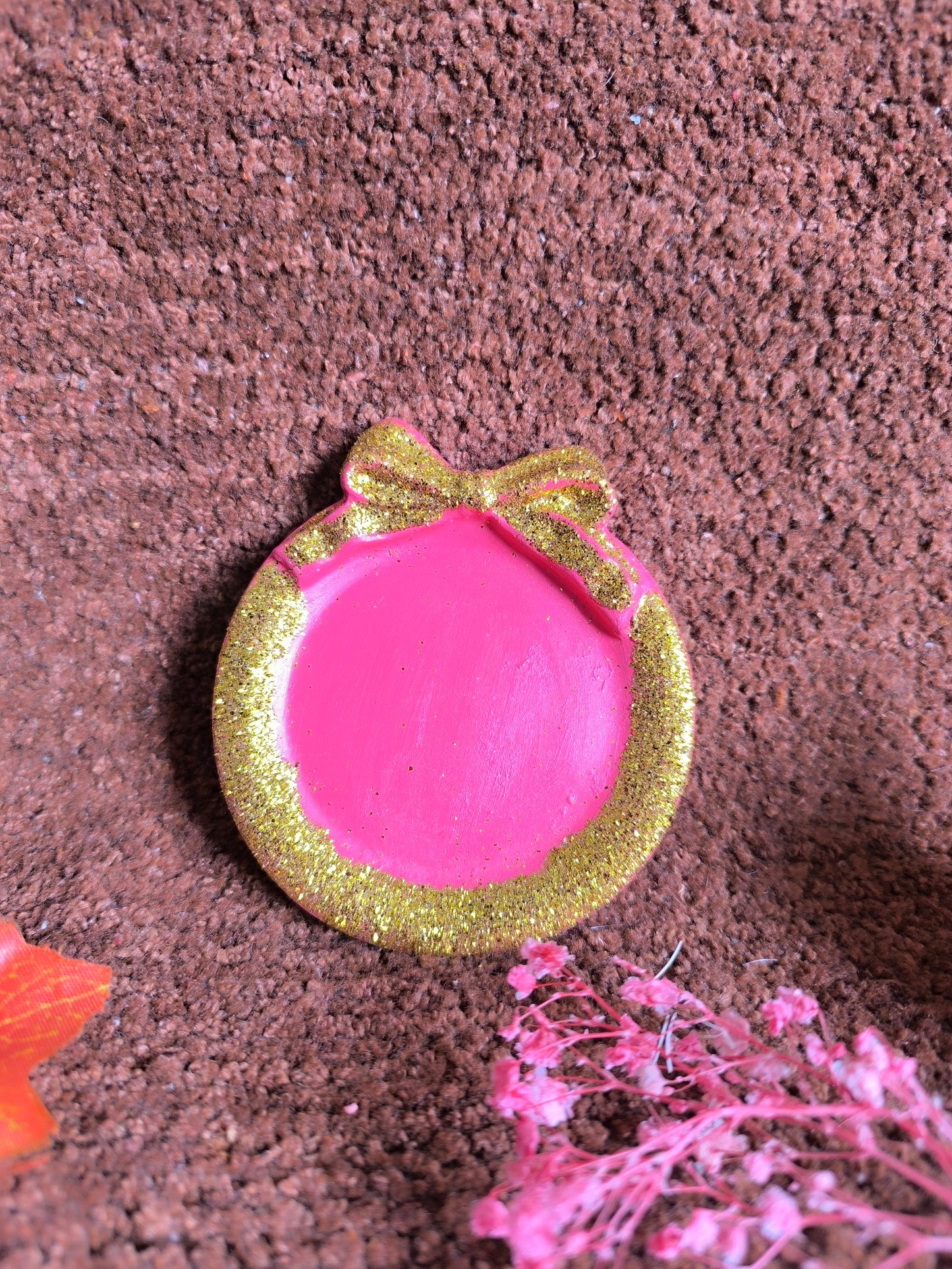 Sparkling bow tray🎀