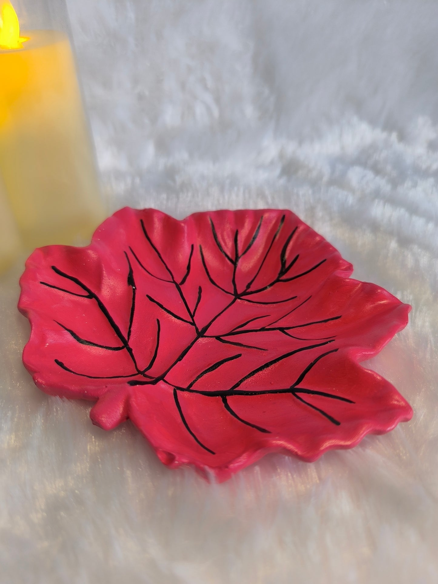 💗Blush leaf tray🍁