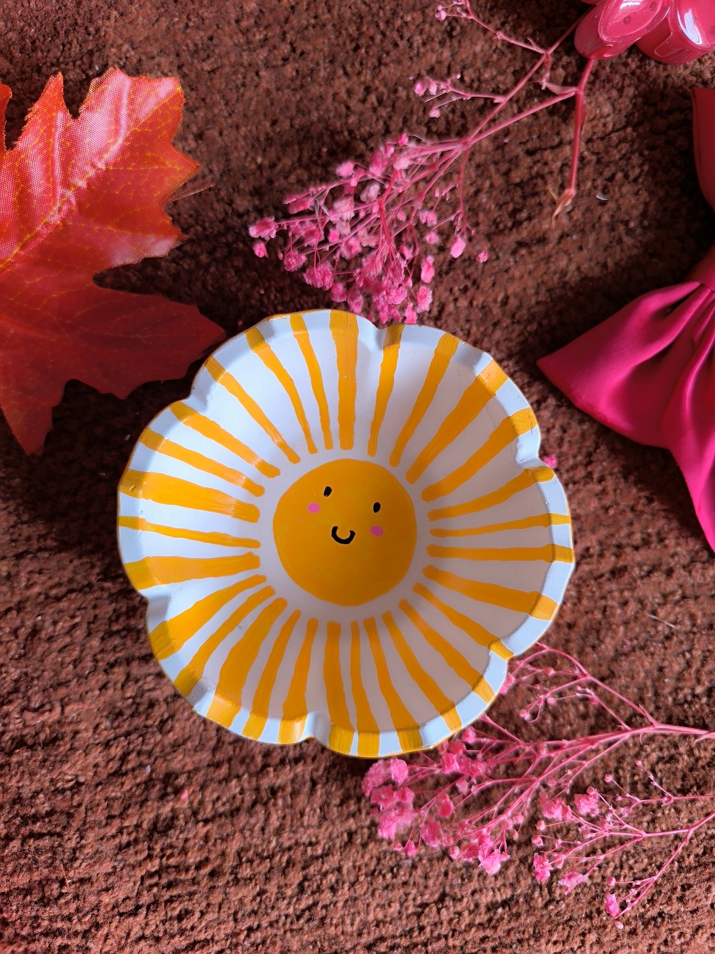 Sunshine smiley rose bowl🌹