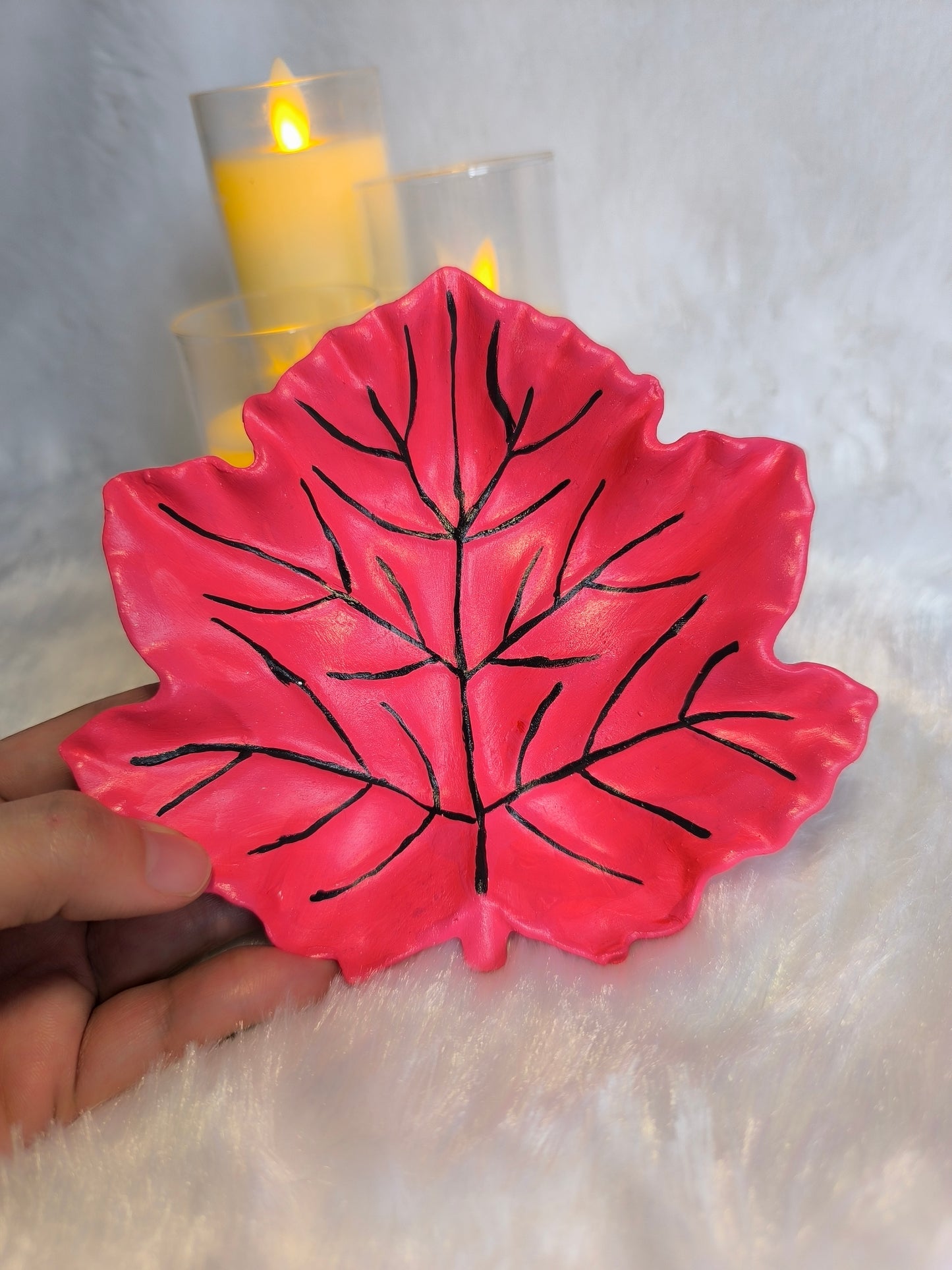 💗Blush leaf tray🍁