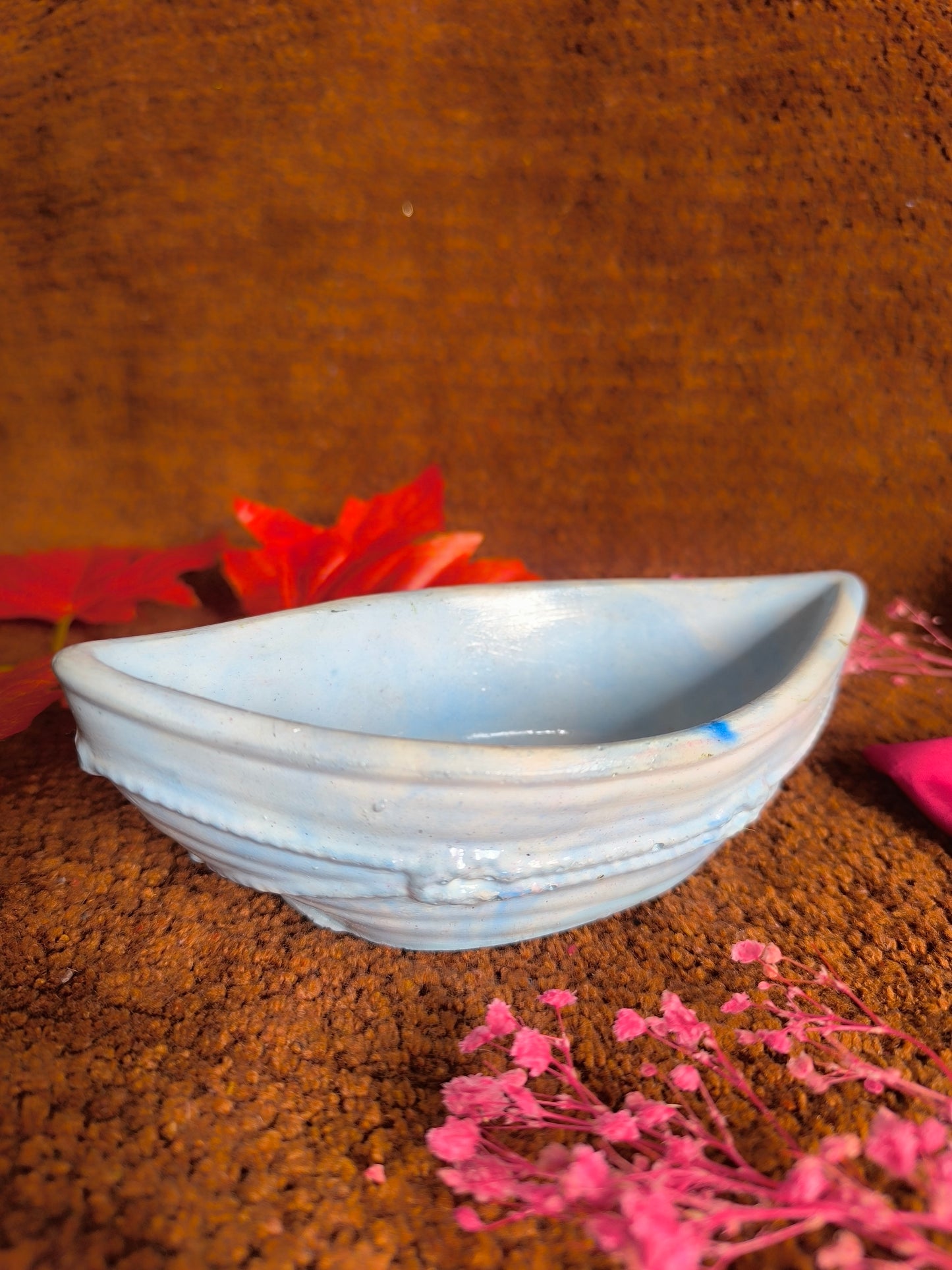 Marble sky blue boat ⛵