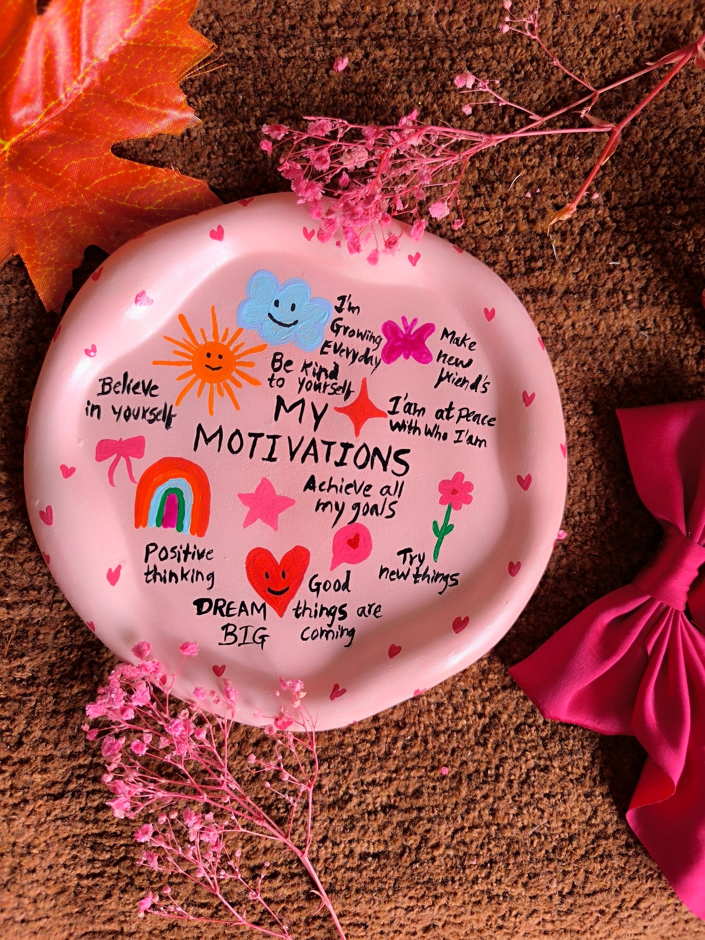 Handmade motivational tray💯