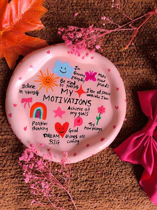 Handmade motivational tray💯