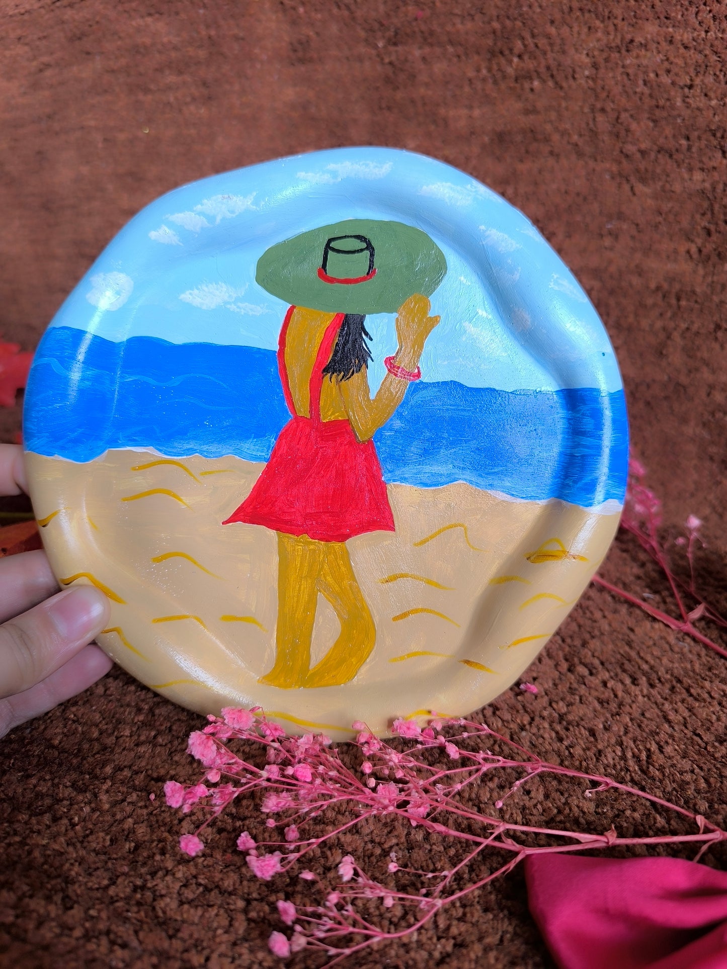 Beach girl tray⛱️